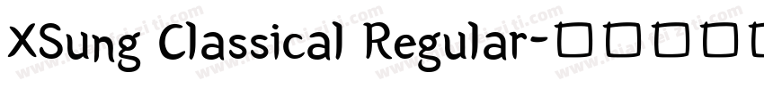 XSung Classical Regular字体转换